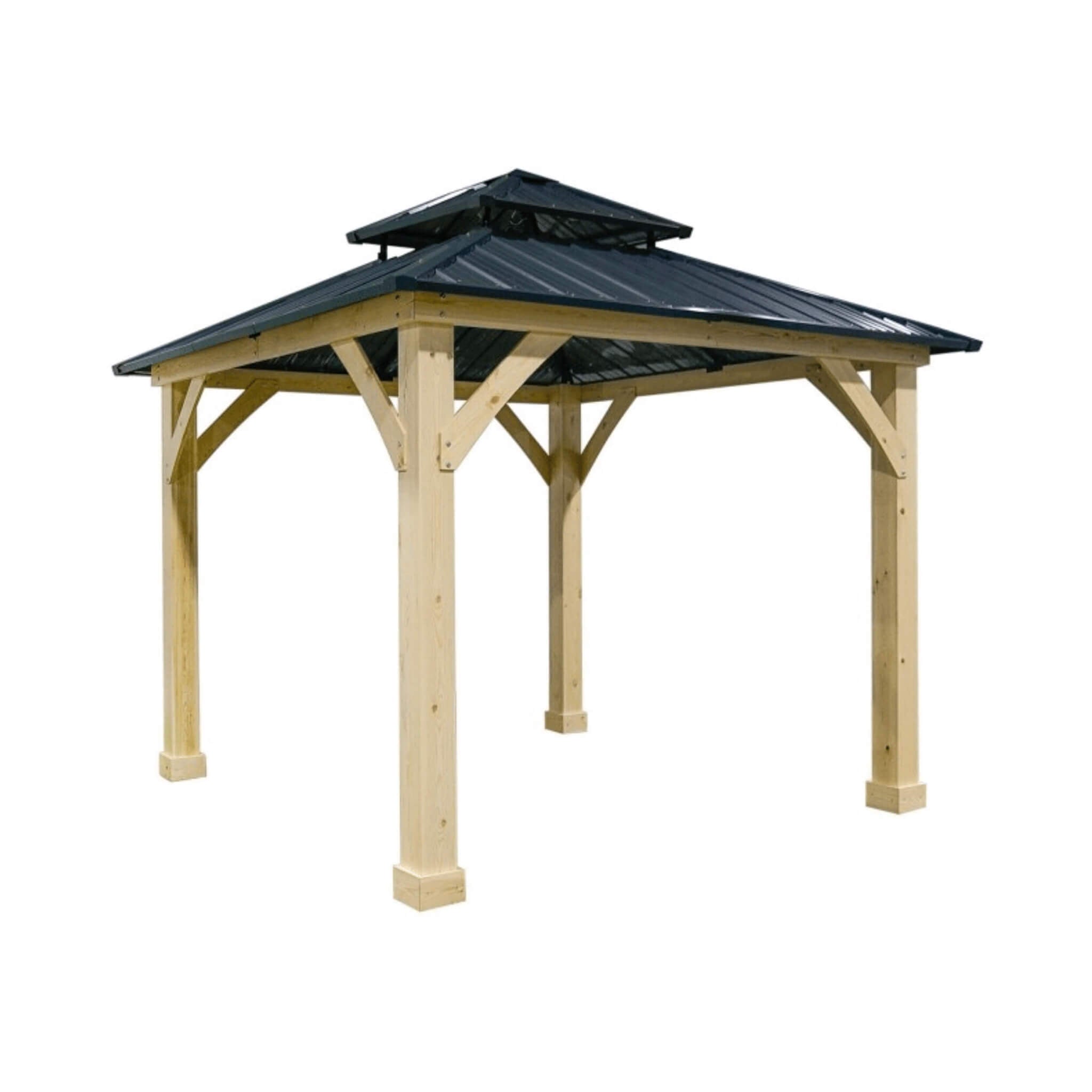 10X10FT Alora Premium Outdoor Patio Hardtop Gazebo W/ Double Steel Roof