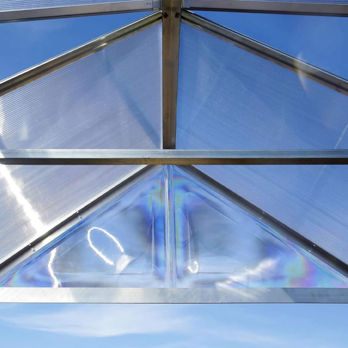 10X24FT Premium Heavy-Duty Polycarbonate Walk-In Greenhouse W/ Aluminum Frame & Built-In Gutter System (SAK58472)