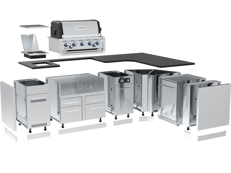 Broil King 111 x 70-Inch Outdoor Kitchen Island