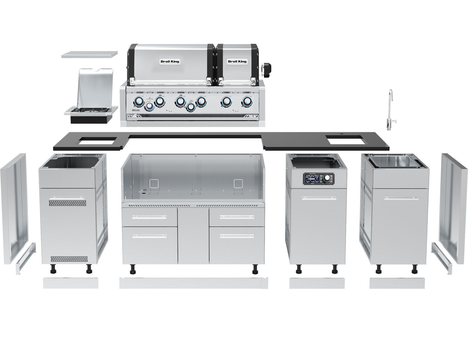 Broil King 8 1/2-Foot Outdoor Kitchen Island (Left Orientation)