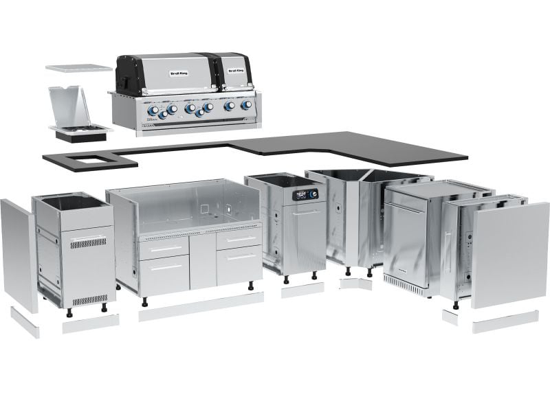 Broil King 118 x 70-Inch Outdoor Kitchen Island