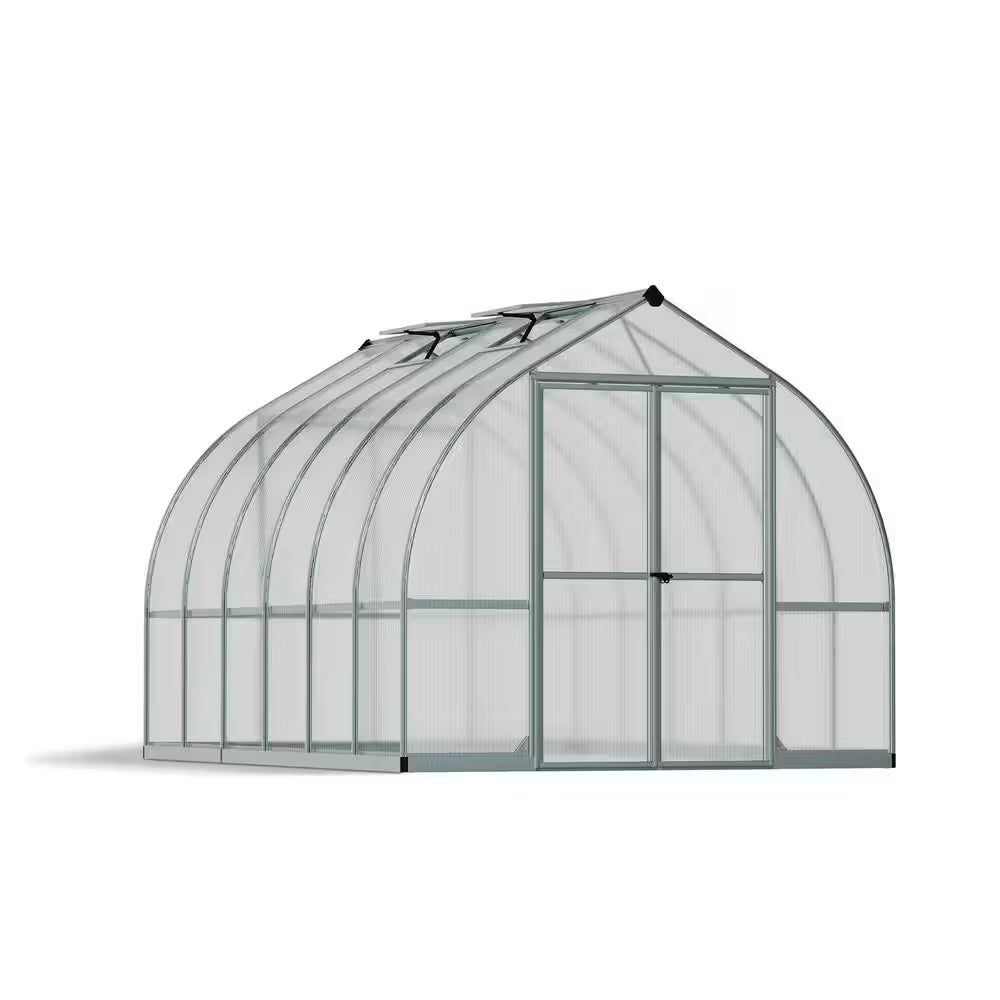 Bella 8 Ft. X 12 Ft. Silver/Diffused DIY Greenhouse Kit