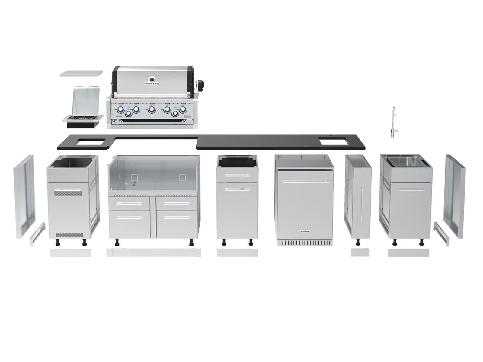 Broil King 10 1/2-Foot Outdoor Kitchen Island (Left Orientation)