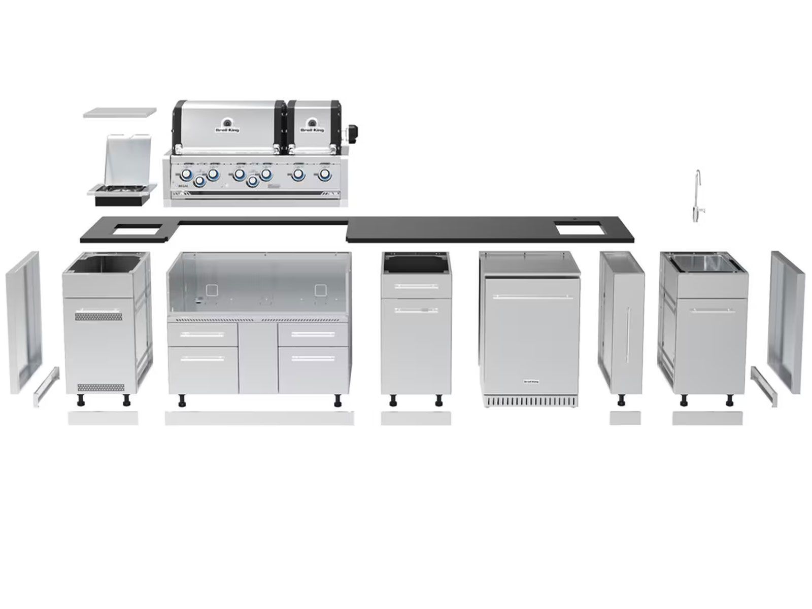 Broil King 11-Foot Outdoor Kitchen Island (Right Orientation)