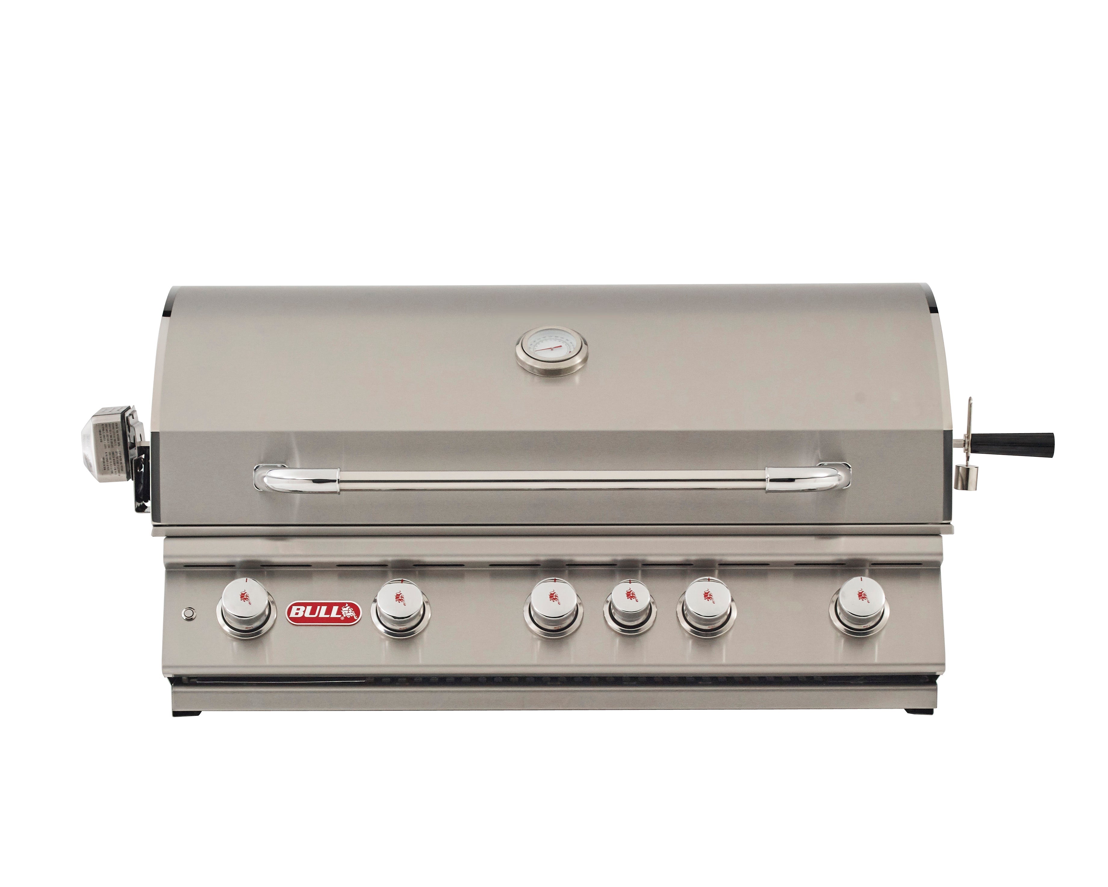 Bull Brahma 38-Inch 5-Burner Built-In Gas Grill with Rear Infrared Burner