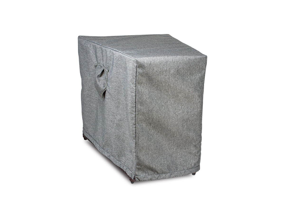 Premium Heavy-Duty Circular Accent Table Cover, Platinum Series, 15.5"(F)/26"(B)W x 31.5"D x 24.5H
