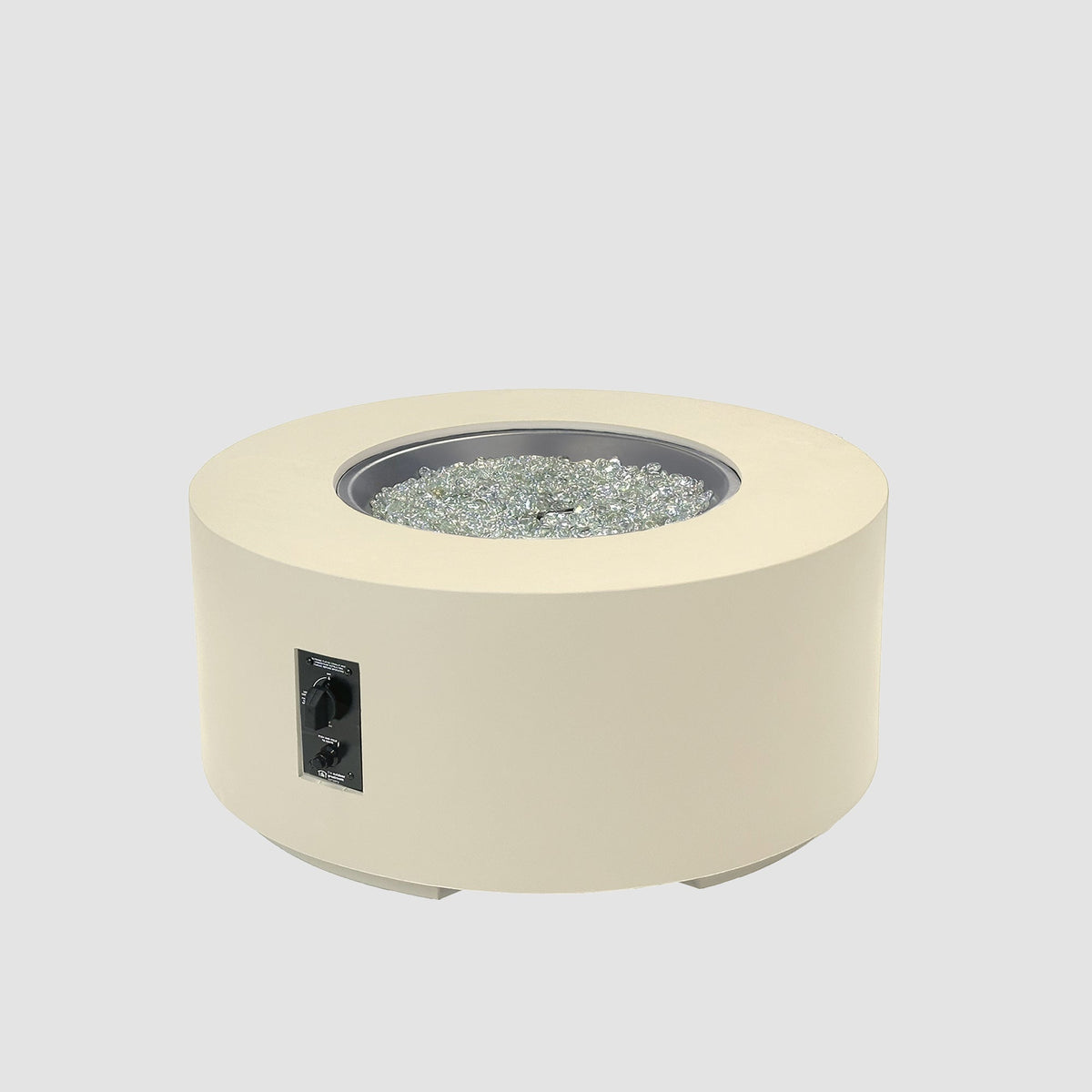 Cove Concrete Round Gas Fire Pit