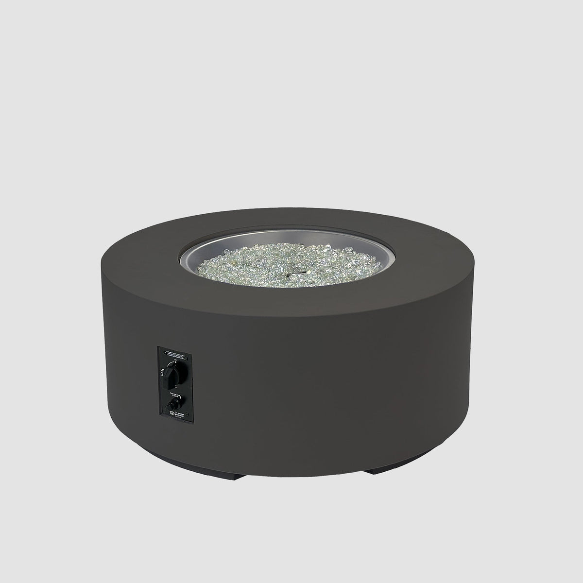 Cove Concrete Round Gas Fire Pit