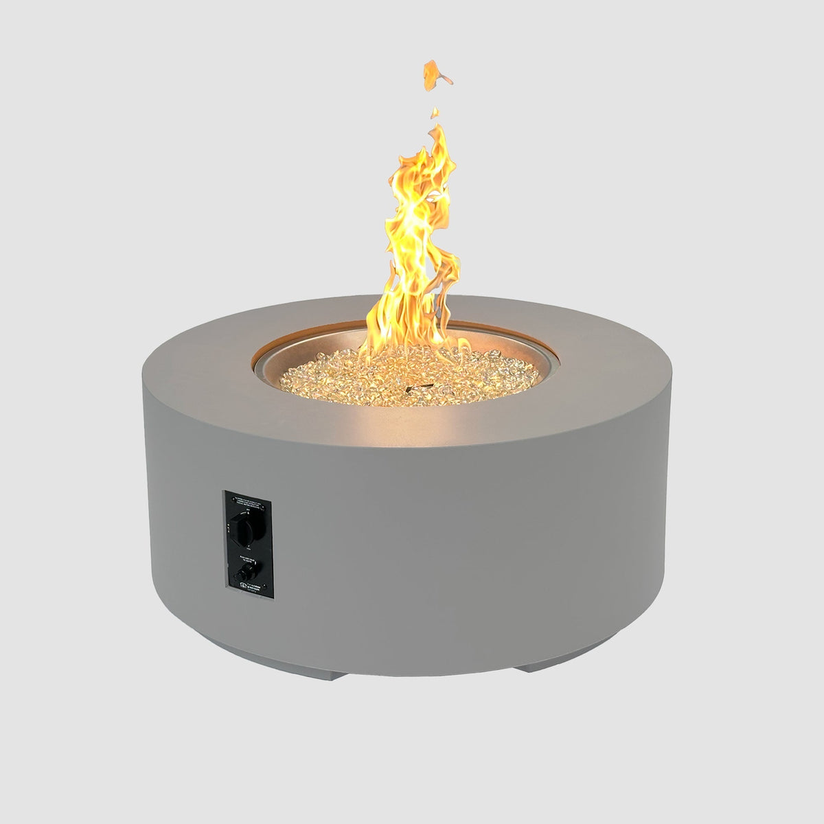 Cove Concrete Round Gas Fire Pit