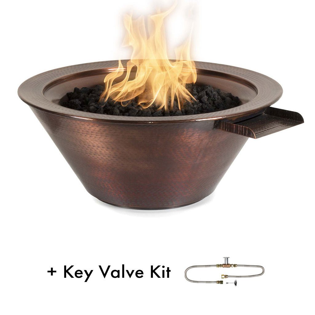 The Outdoor Plus: Cazo Hammered Copper Fire & Water Bowl