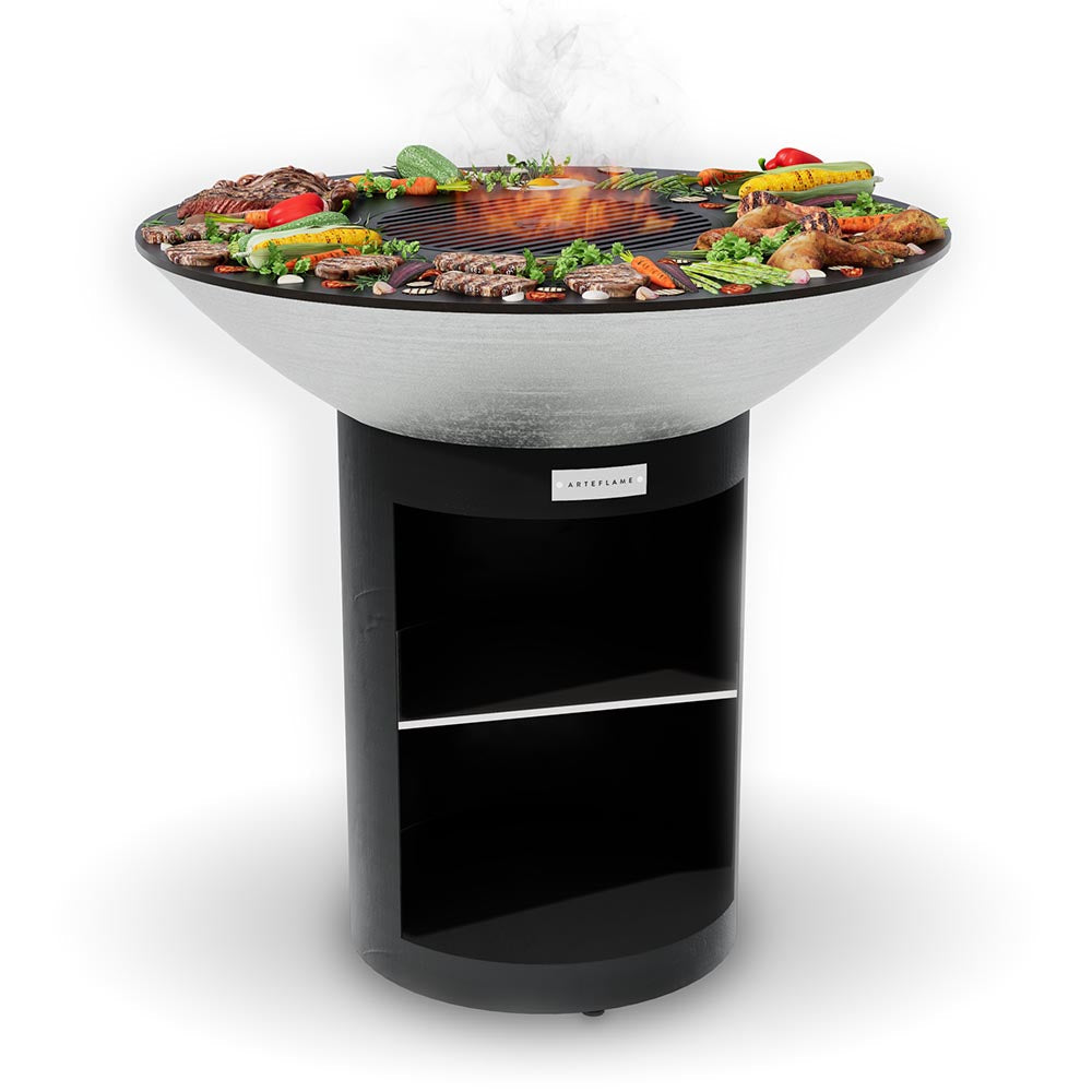Arteflame Classic 40″ — Storage Base Flat-Top Grill & Fire Bowl