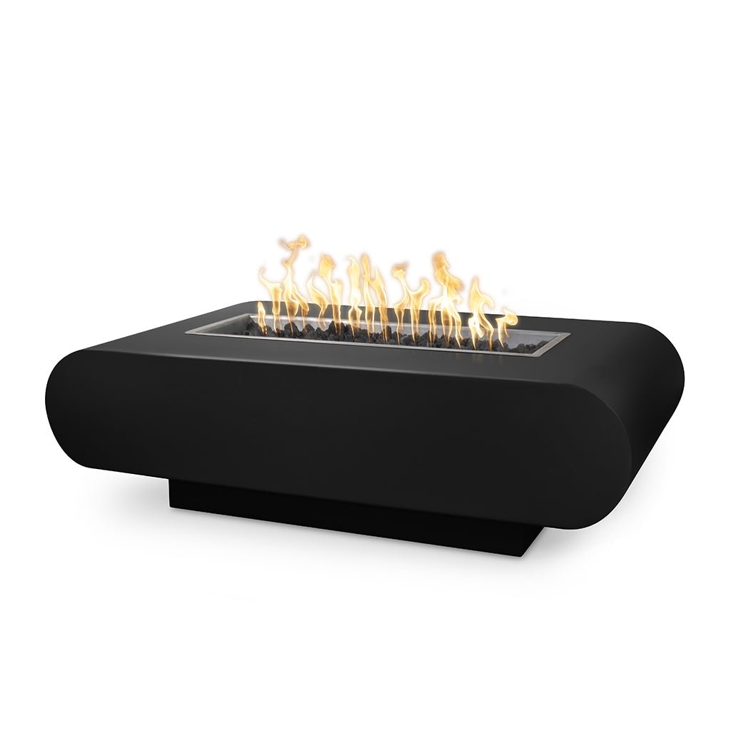 The Outdoor Plus: La Jolla 96" Powder-Coated Metal Fire Table