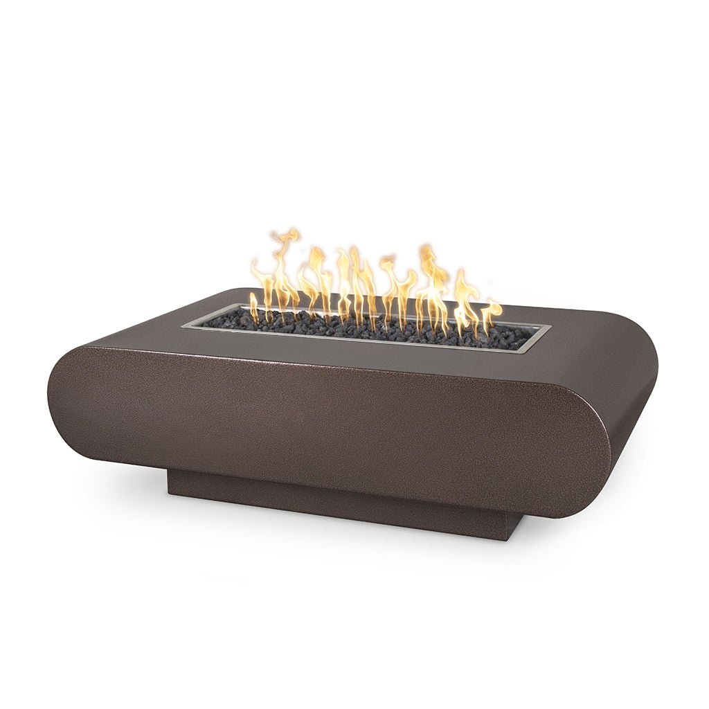 The Outdoor Plus: La Jolla 96" Powder-Coated Metal Fire Table