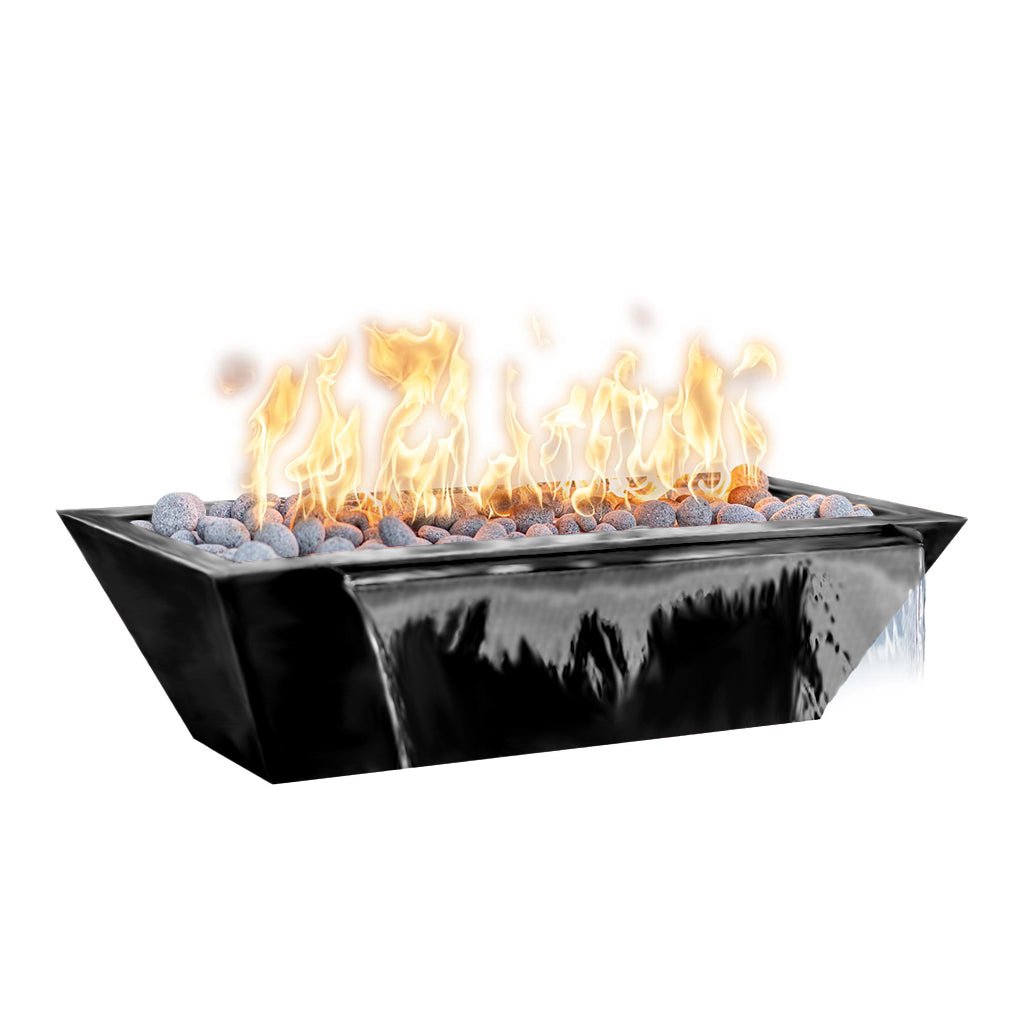 The Outdoor Plus: Maya 72" Linear Fire & Water Bowl