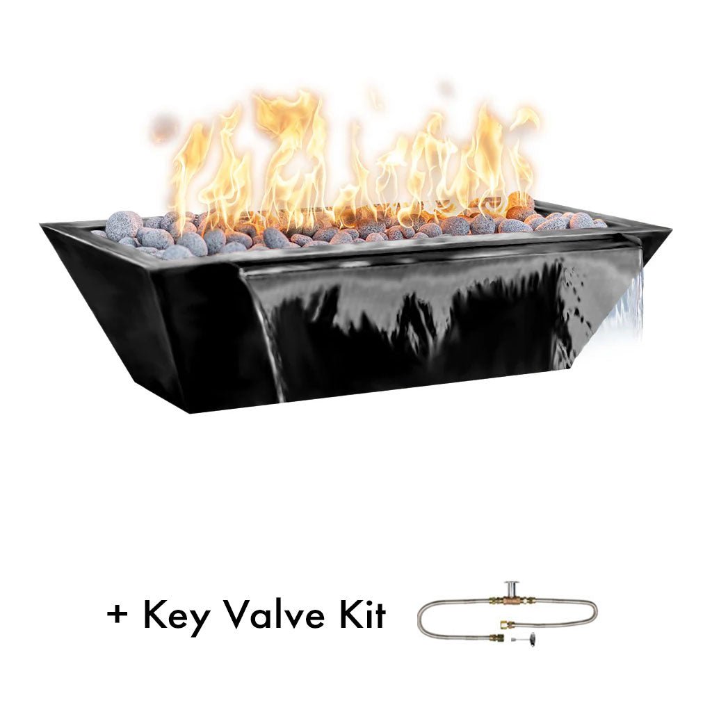 The Outdoor Plus: Maya 72" Linear Fire & Water Bowl
