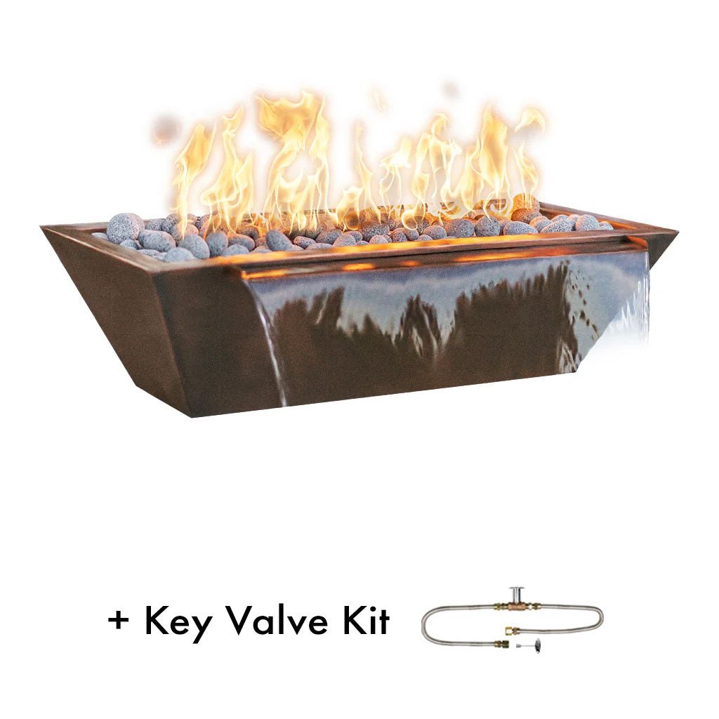 The Outdoor Plus: Maya 72" Linear Fire & Water Bowl