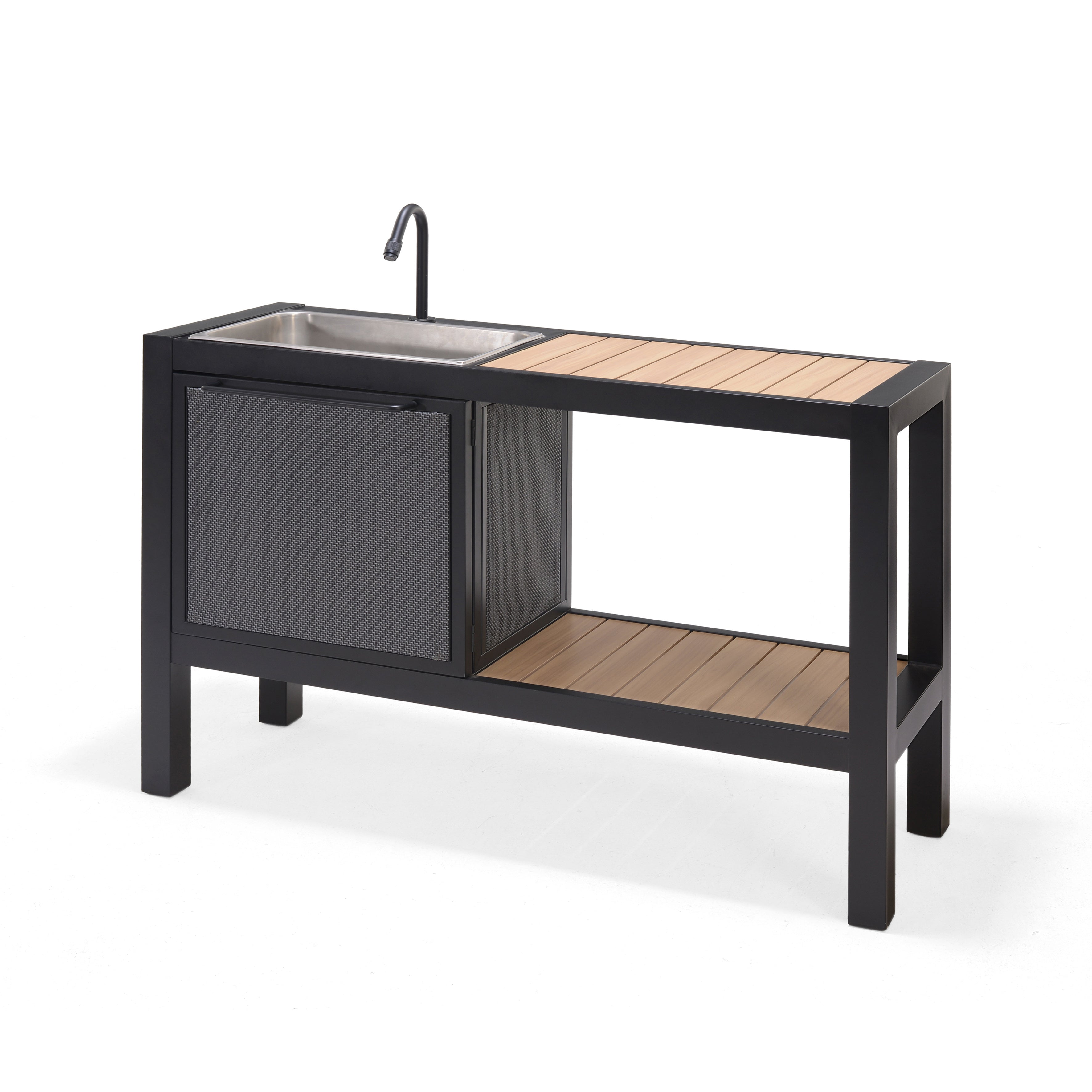 Panama Dark Outdoor Kitchen Sink & Prep Station