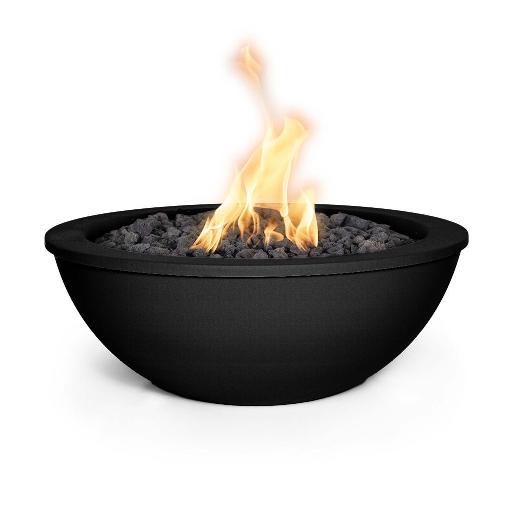 The Outdoor Plus: Maya 27" Square Powder-Coated Metal Fire Bowl