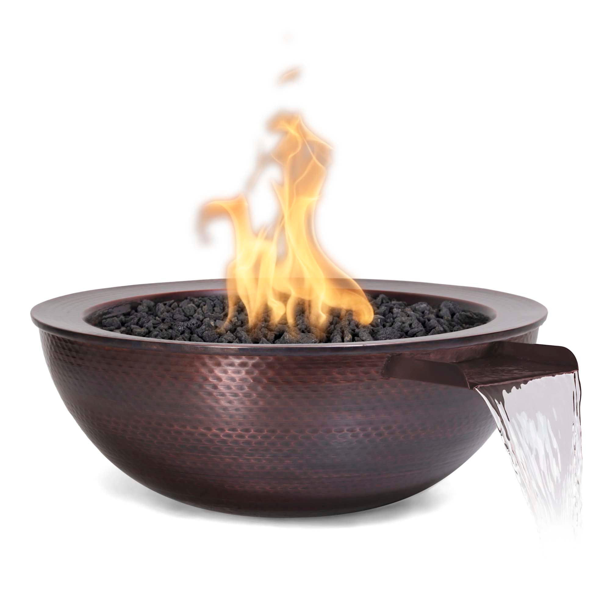 The Outdoor Plus: Sedona Fire & Water Bowl (Hammered Patina Copper)