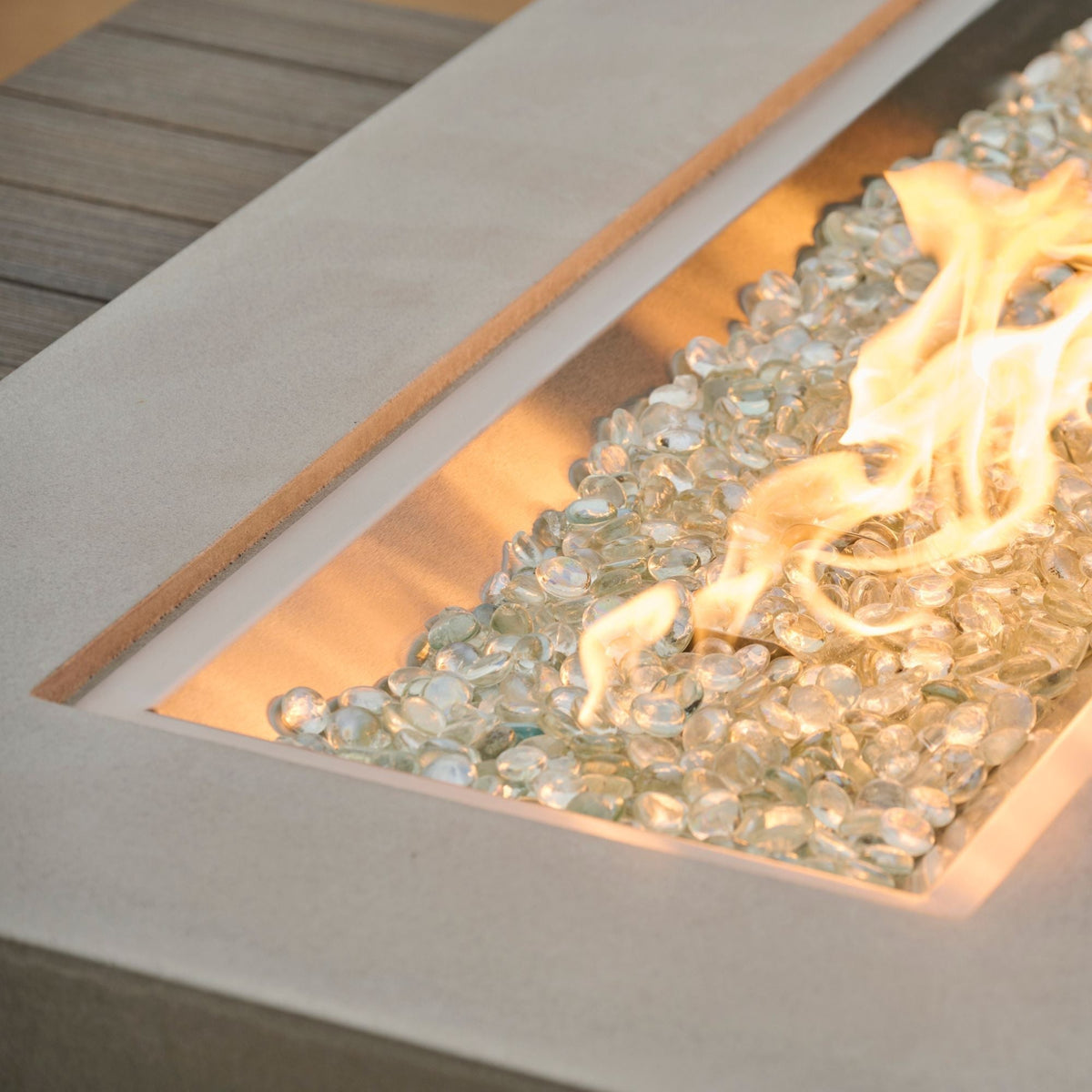 Uptown Linear Gas Fire Pit Table