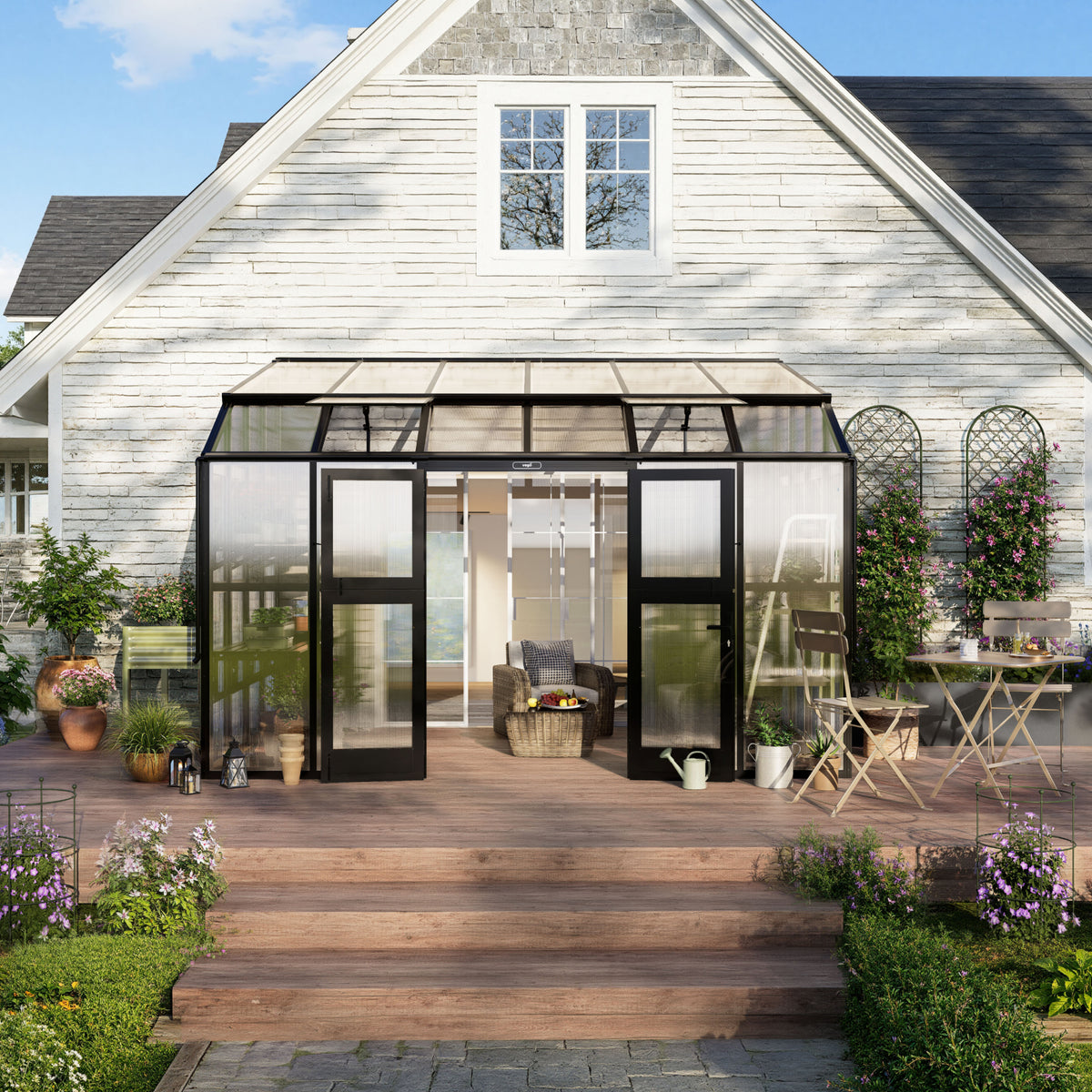 Vego Garden Lean-To Greenhouse
