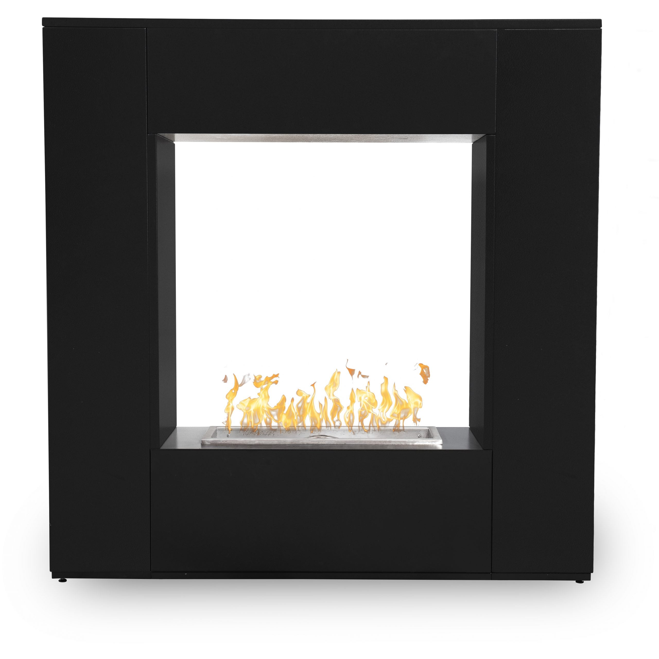 The Outdoor Plus: 84" The Williams Fireplace (Metal Powder Coat)