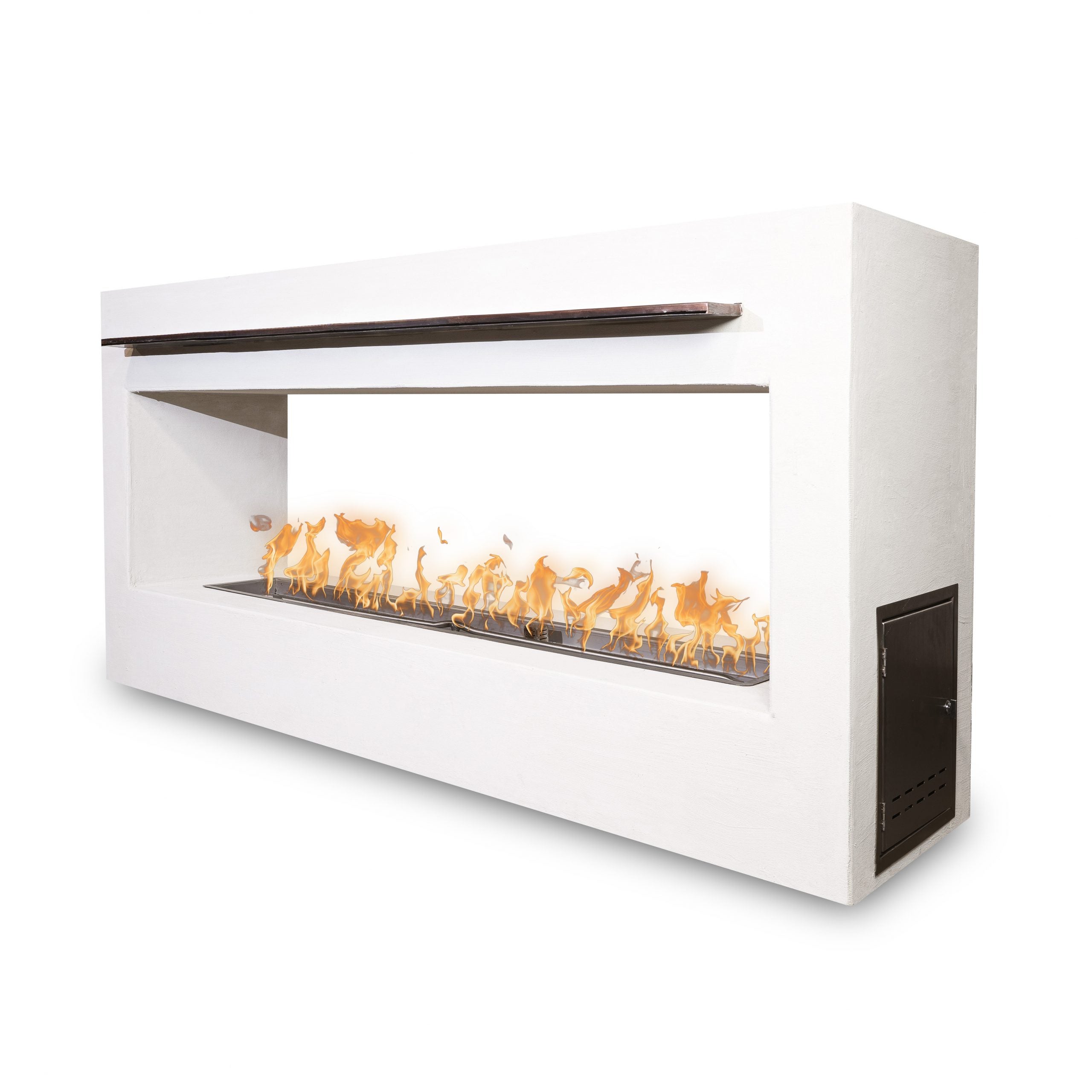 The Outdoor Plus: The Williams Fireplace with Scupper (Ready-To-Finish)