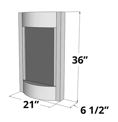 Adagio Serene Waters Wall Mounted Water Feature (21” x 36” x 6”)