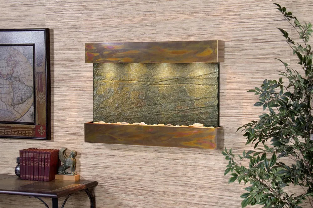 Adagio Reflection Creek Wall Mounted Water Feature (38” x 27” x 5”)