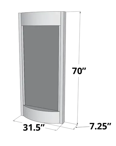 Adagio Pacifica Waters Wall Mounted Water Feature (32” x 69” x 6”)