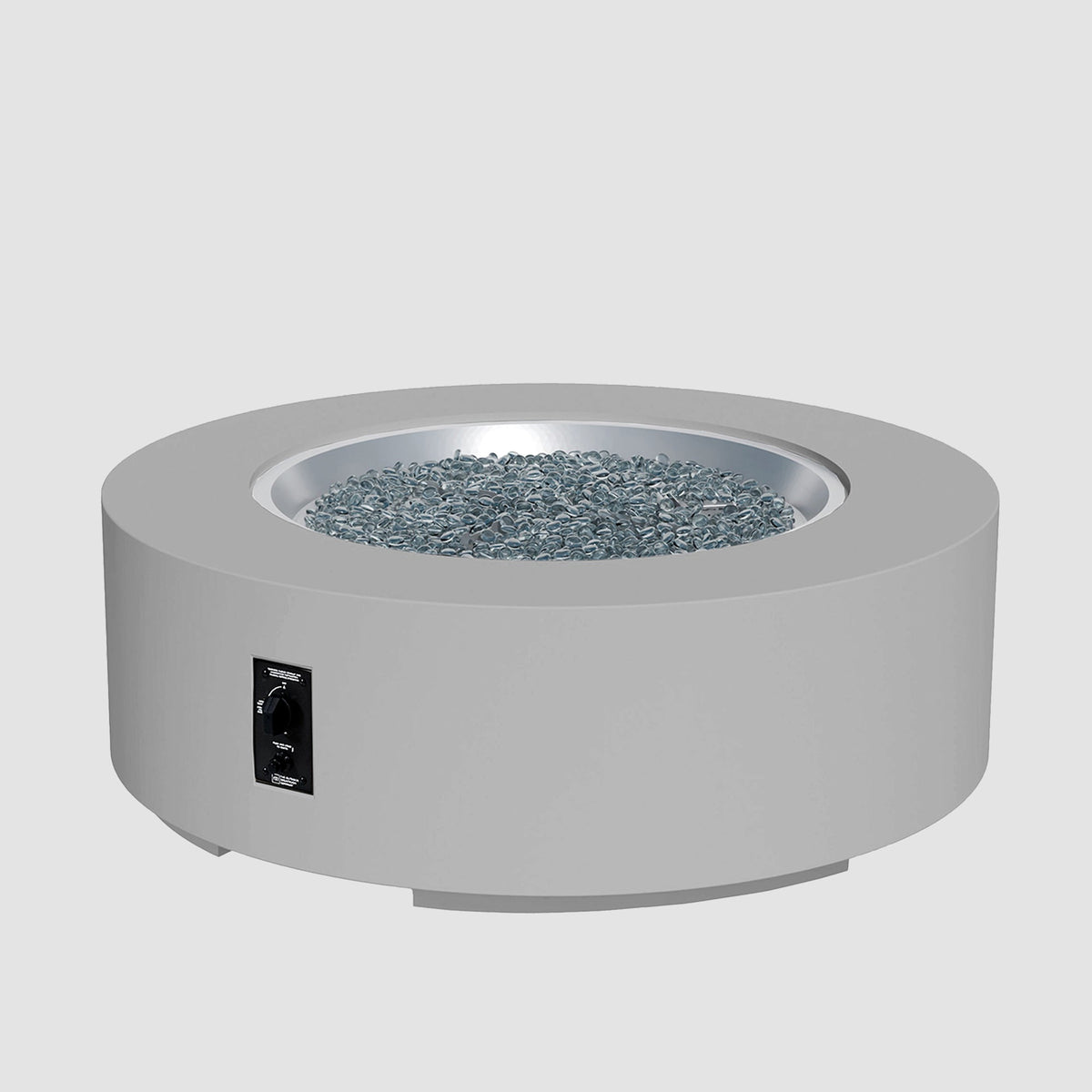 Cove Concrete Round Gas Fire Pit