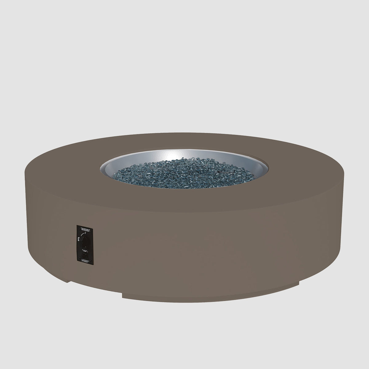 Cove Concrete Round Gas Fire Pit