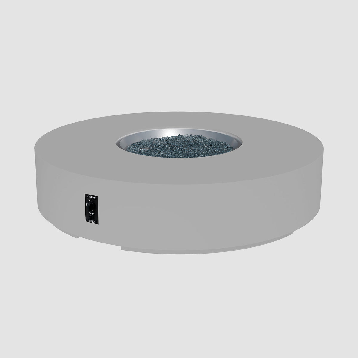 Cove Concrete Round Gas Fire Pit
