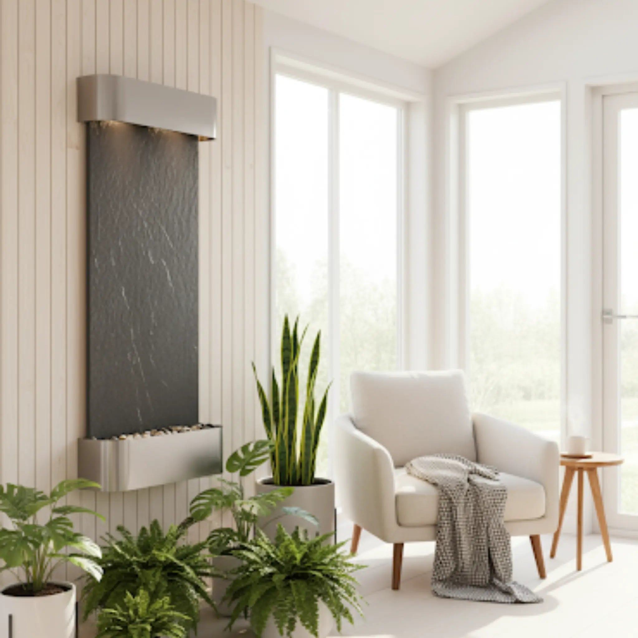 Adagio Inspiration Falls Wall Mounted Water Feature (30” x 69” x 6”)