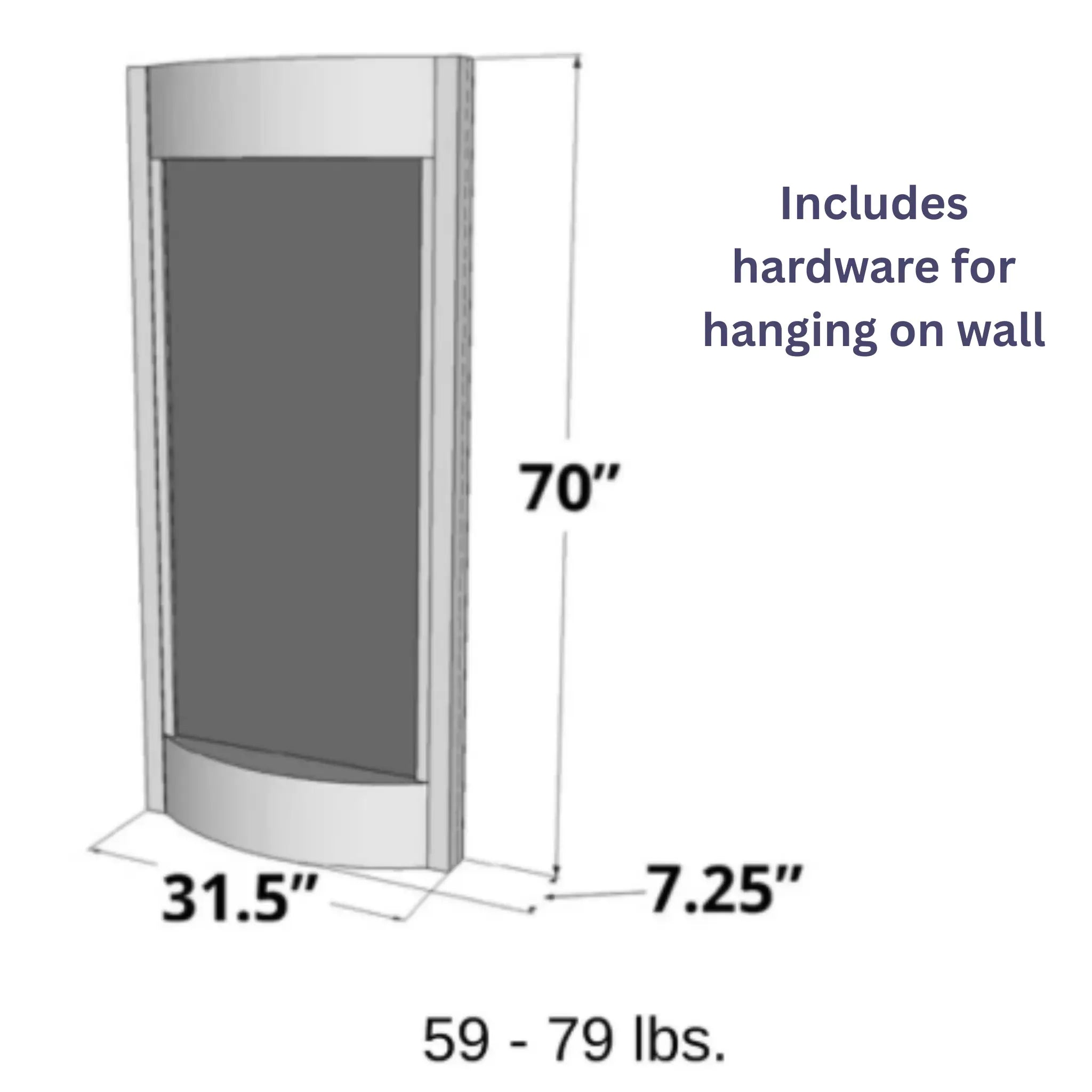 Adagio Pacifica Waters Wall Mounted Water Feature (32” x 69” x 6”) - Green