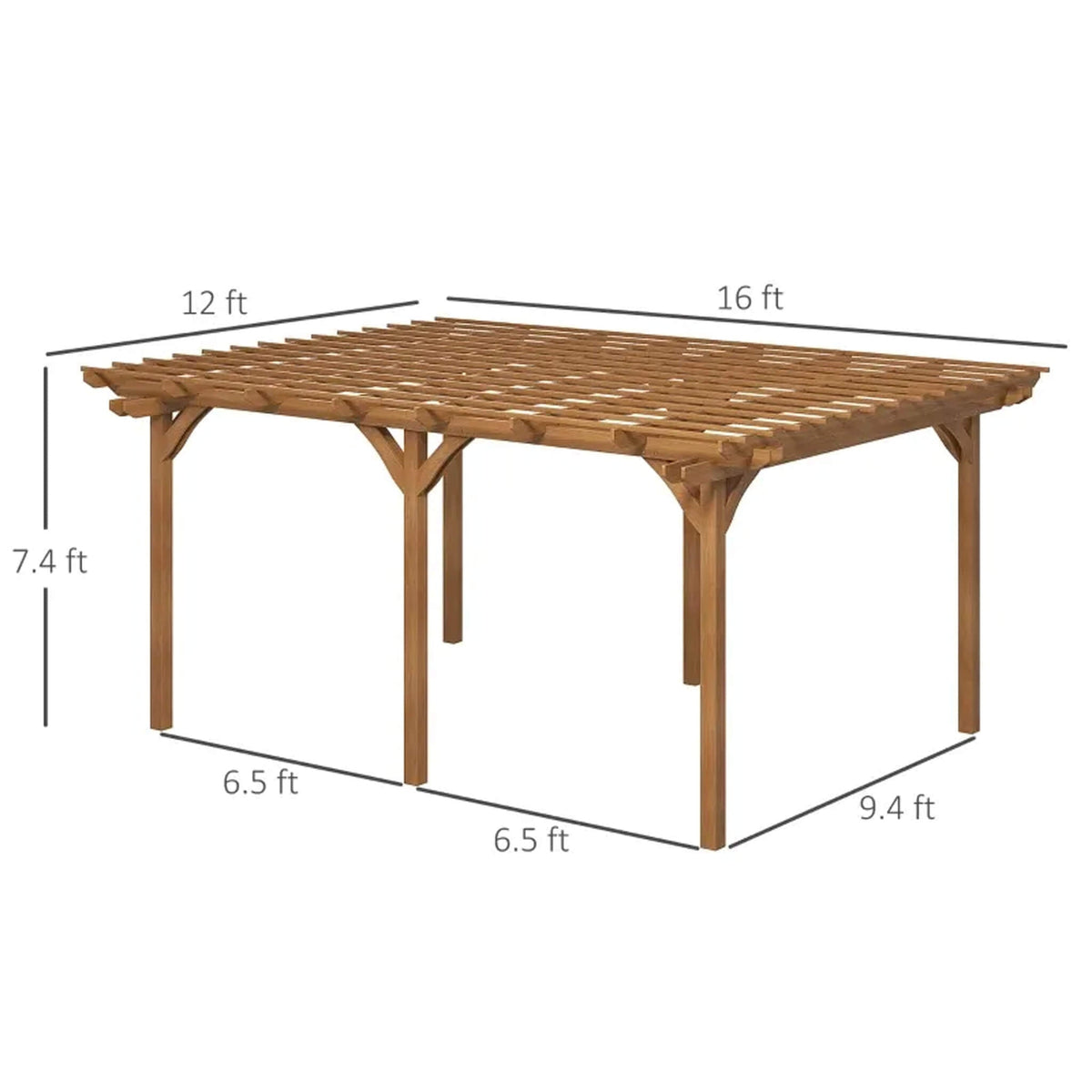 Premium Outdoor Wooden Grape Trellis Pergola (SAK18579)