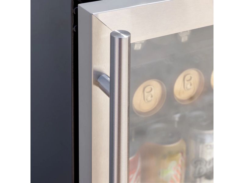 Summerset 24-Inch 5.1 Cu. Ft. Outdoor Glass Door and Glass Shelves Refrigerator