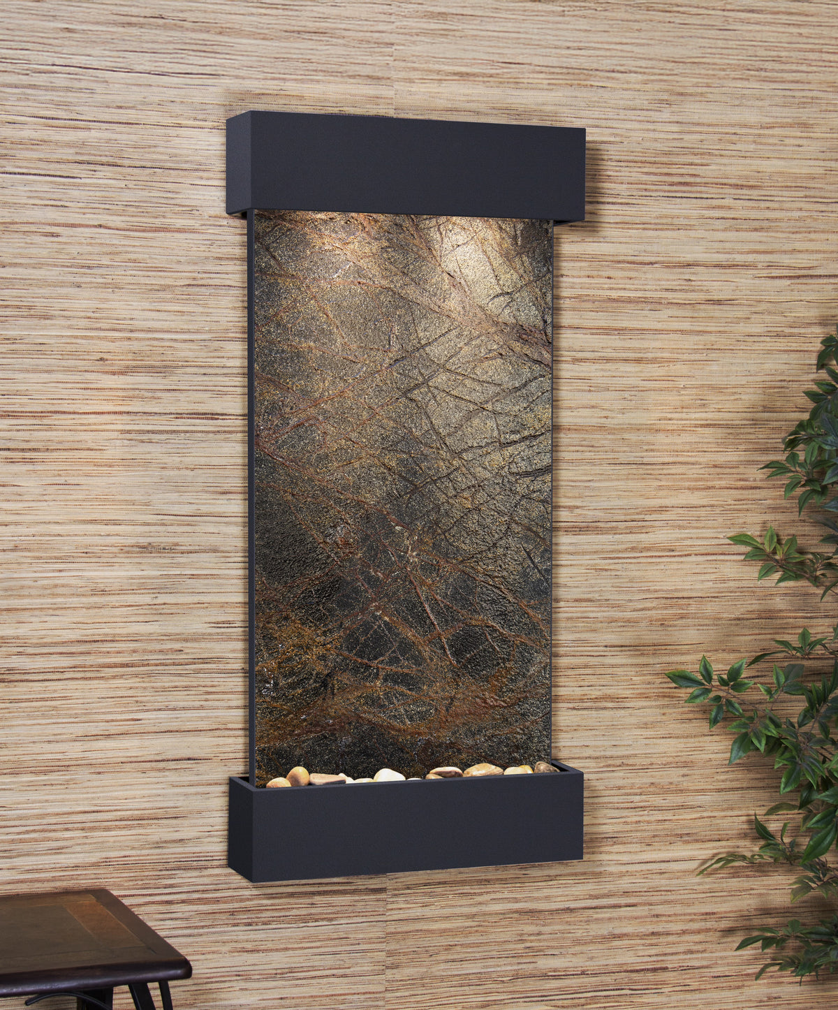 Adagio Whispering Creek Wall Mounted Water Feature (22” x 46” x 5”)