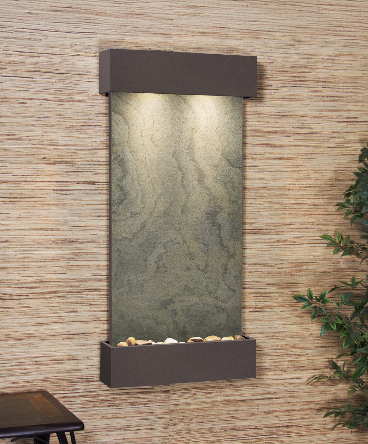 Adagio Whispering Creek Wall Mounted Water Feature (22” x 46” x 5”)