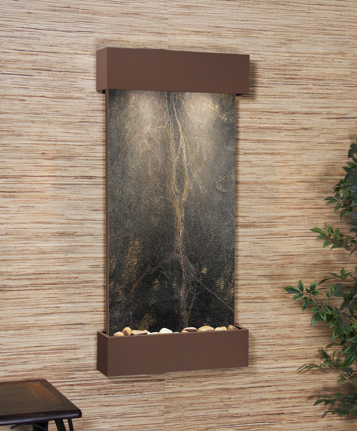 Adagio Whispering Creek Wall Mounted Water Feature (22” x 46” x 5”)