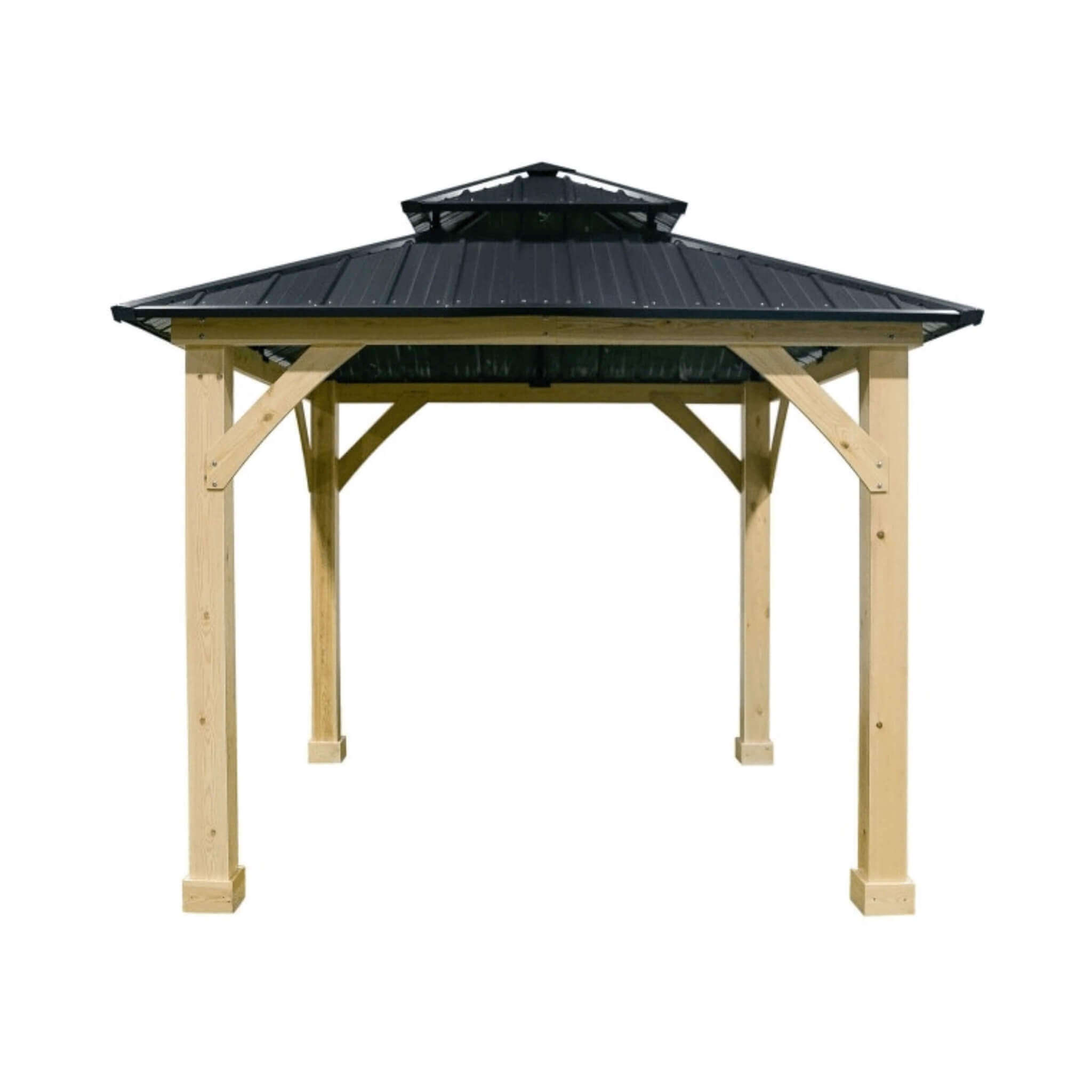 10X10FT Alora Premium Outdoor Patio Hardtop Gazebo W/ Double Steel Roof