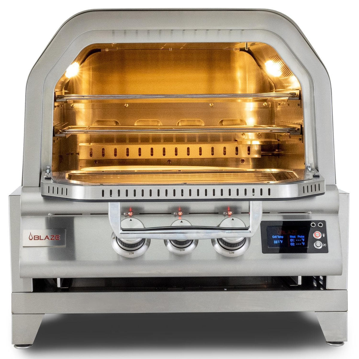 Blaze 26-in Built-In Natural Gas Outdoor Oven w/ Bluetooth Probes & Rotisserie
