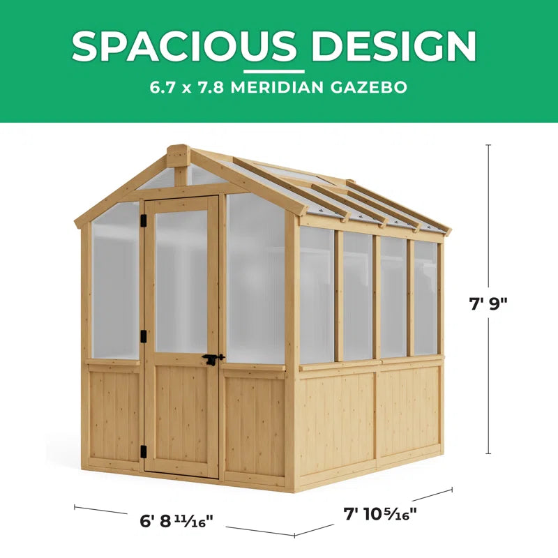 6.7 X 7.8 Meridian Greenhouse