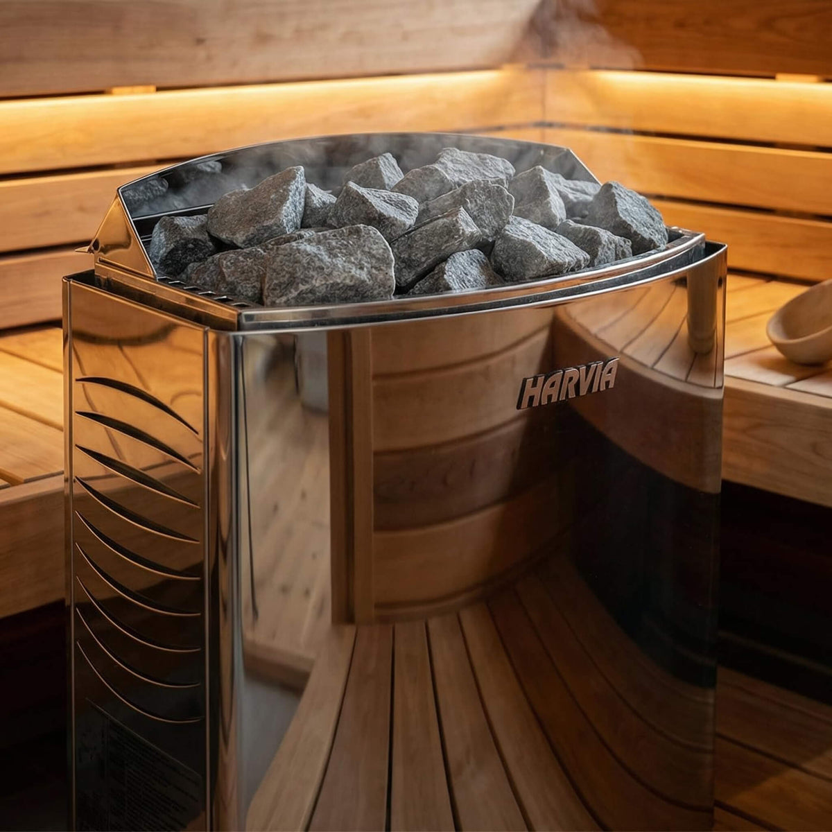 Elvaria 4-Person Canadian Red Cedar Infrared & Steam Sauna With 6 kW Harvia Heater [Made-To-Order] (SAK93528)