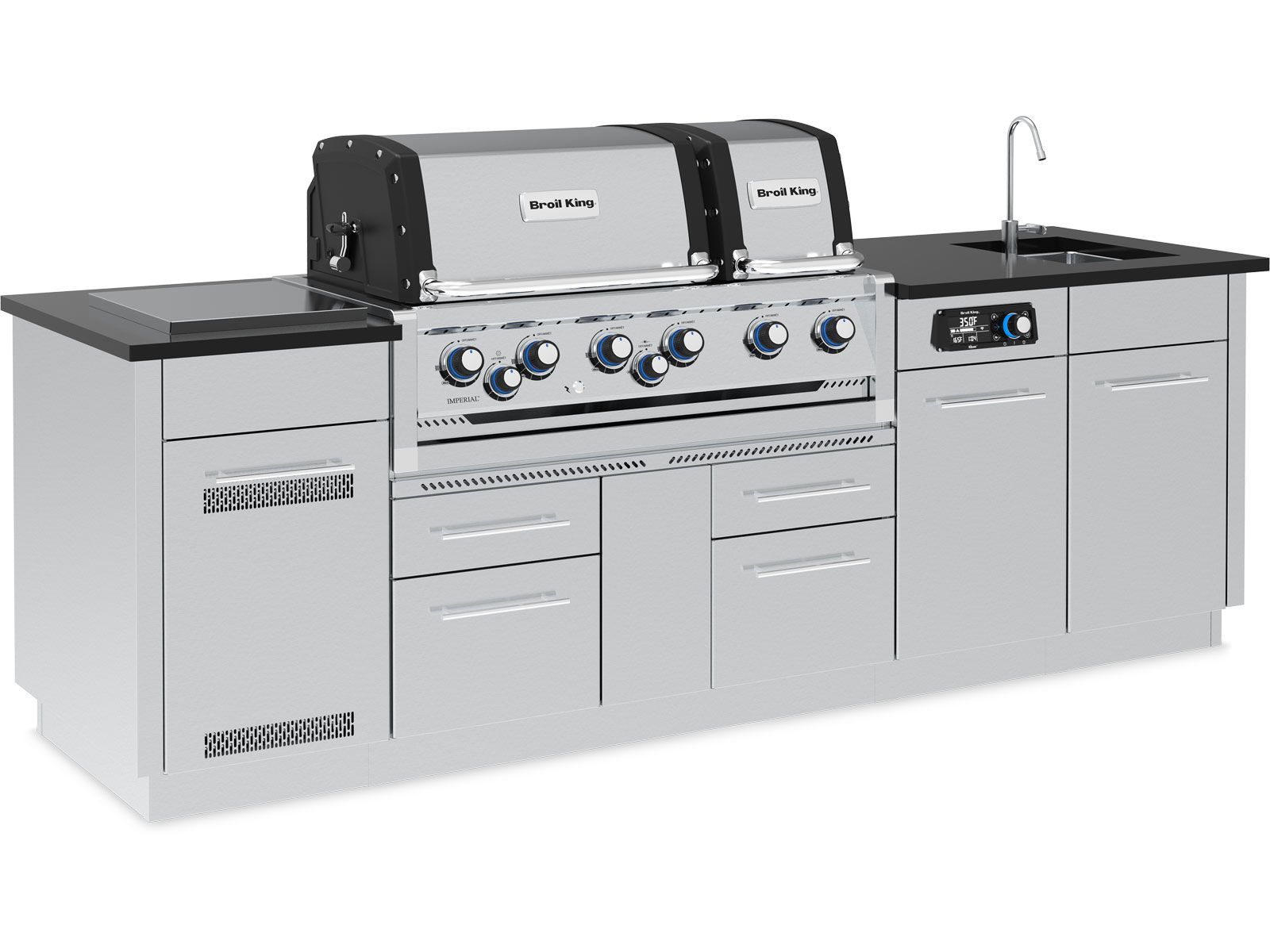 Broil King 8 1/2-Foot Outdoor Kitchen Island (Left Orientation)