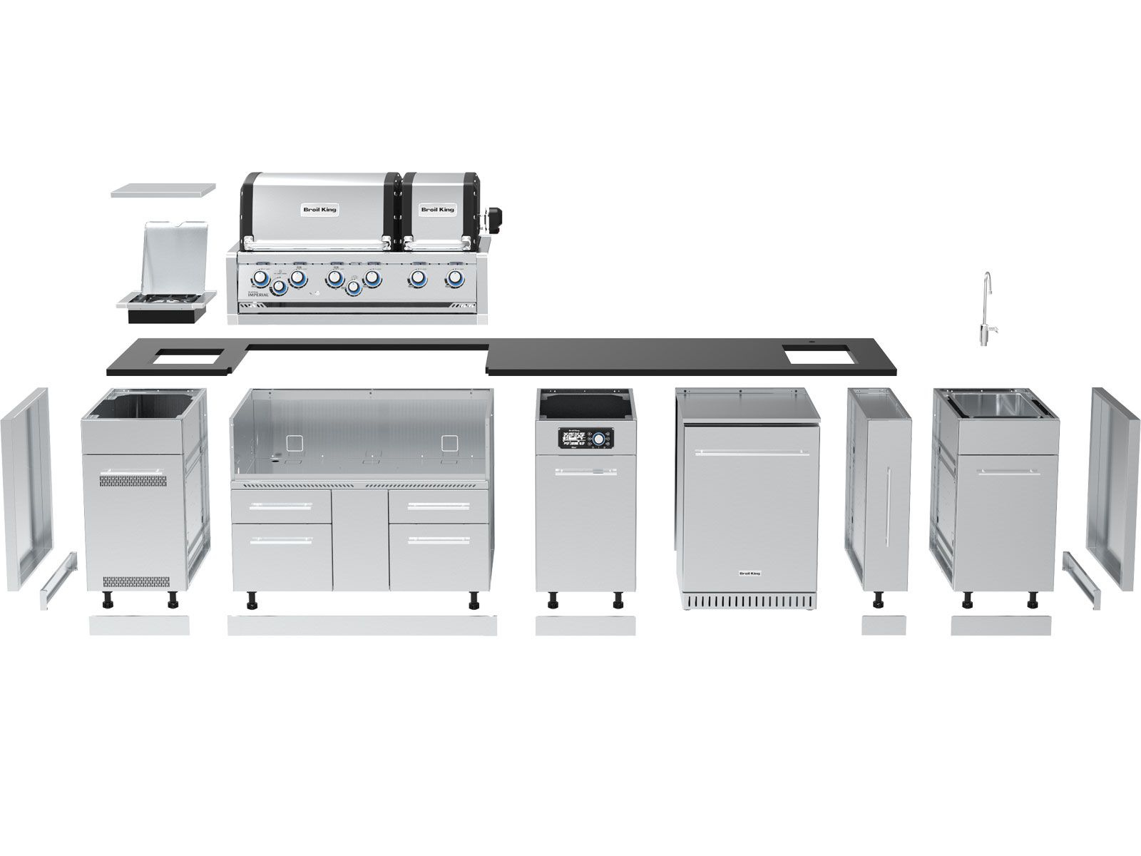 Broil King 11-Foot Outdoor Kitchen Island