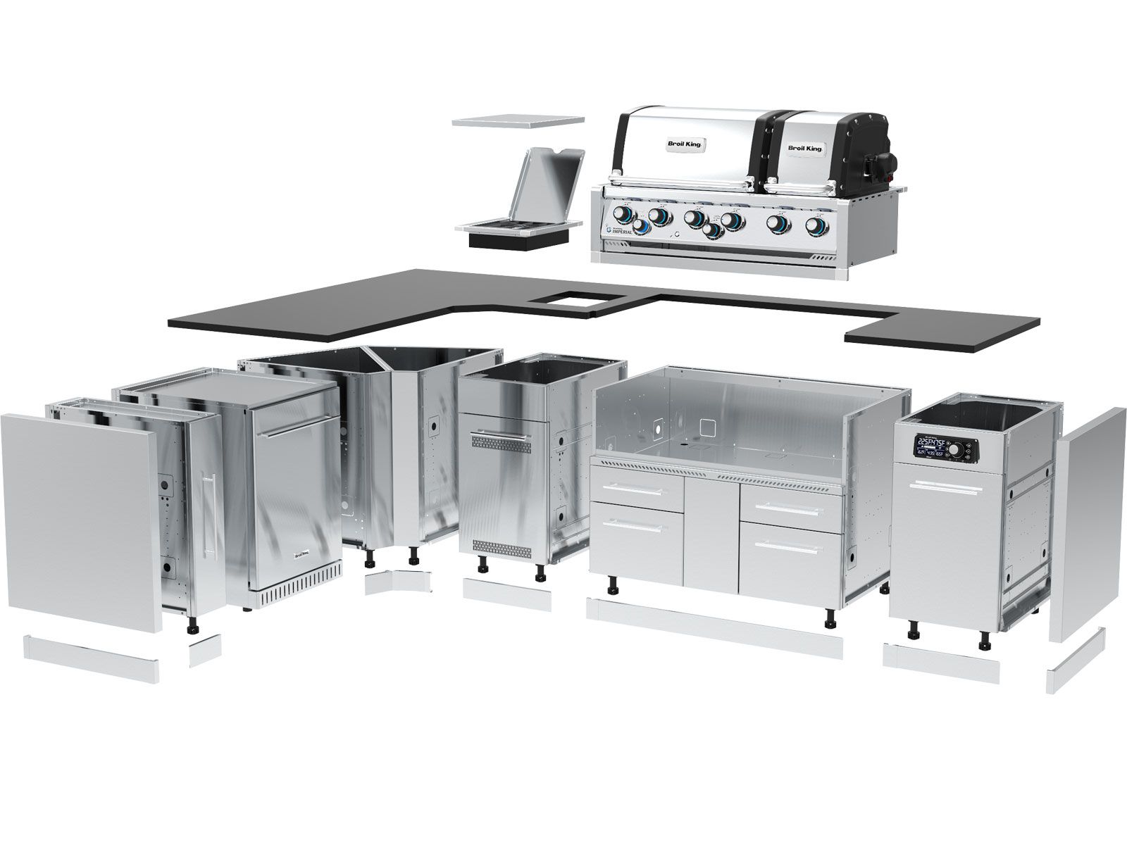 Broil King 70 x 118-Inch Outdoor Kitchen Island