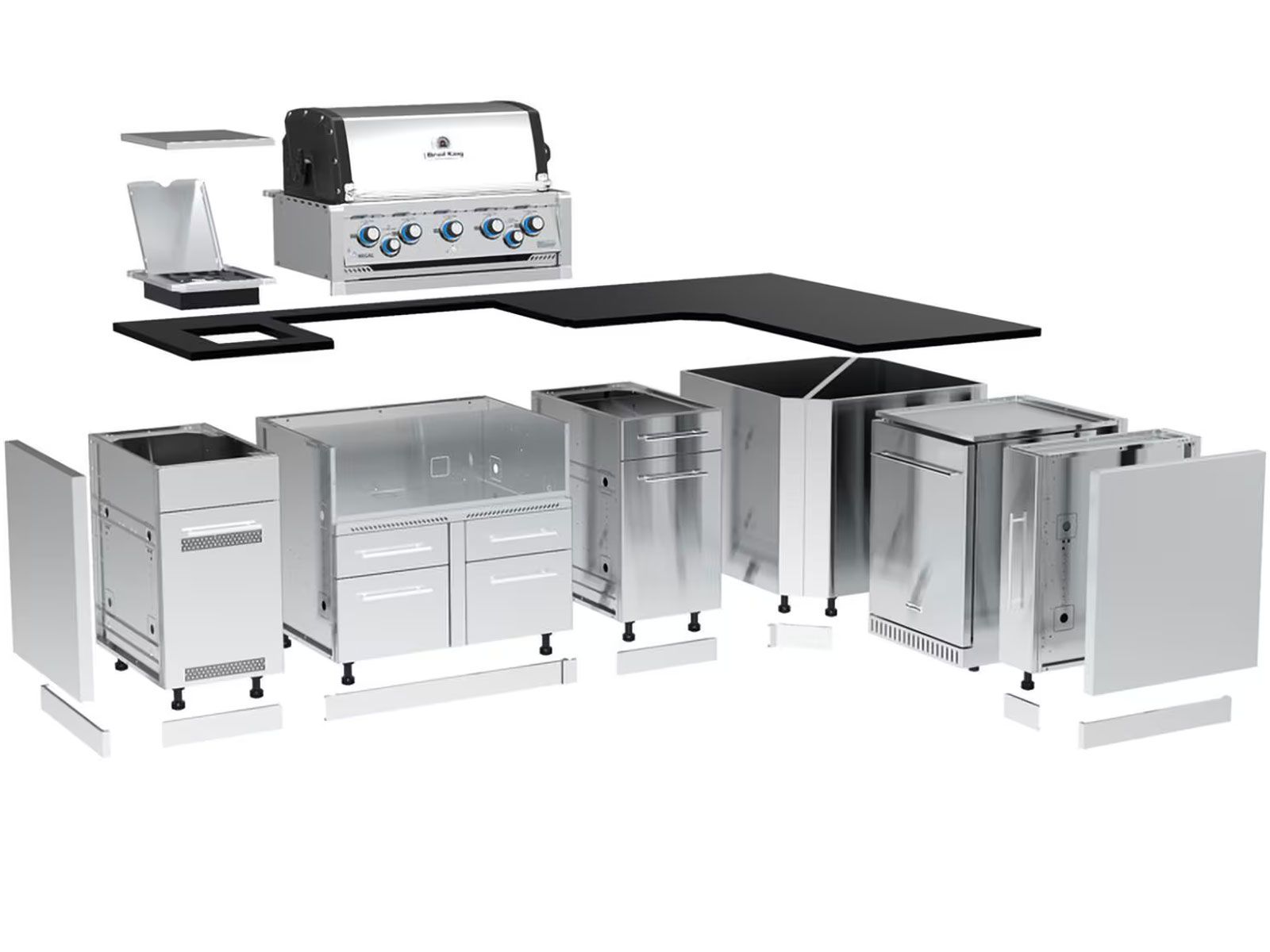 Broil King 111 x 70-Inch Outdoor Kitchen Island