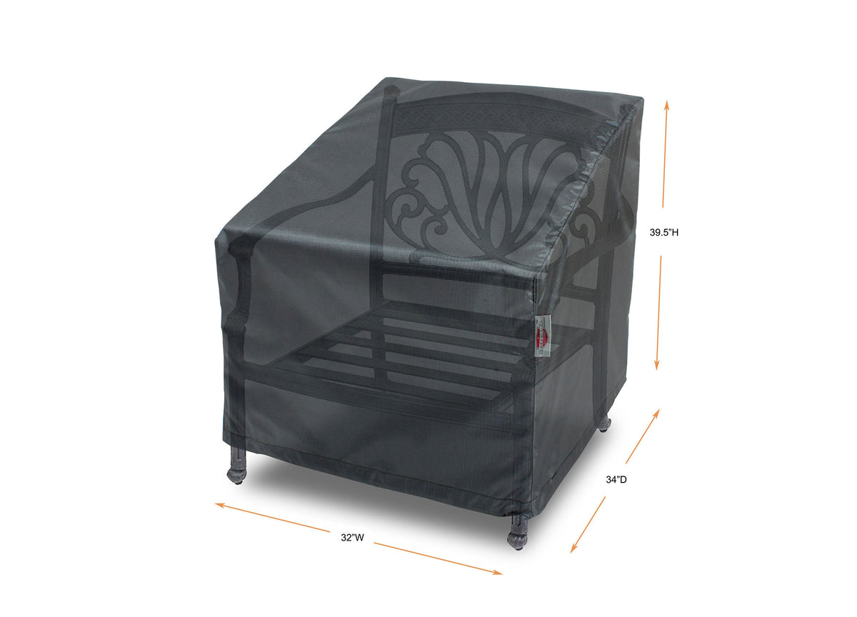 Club Large High Back Cover - 32"W x 34"D x 27"/39.5"H - Mercury