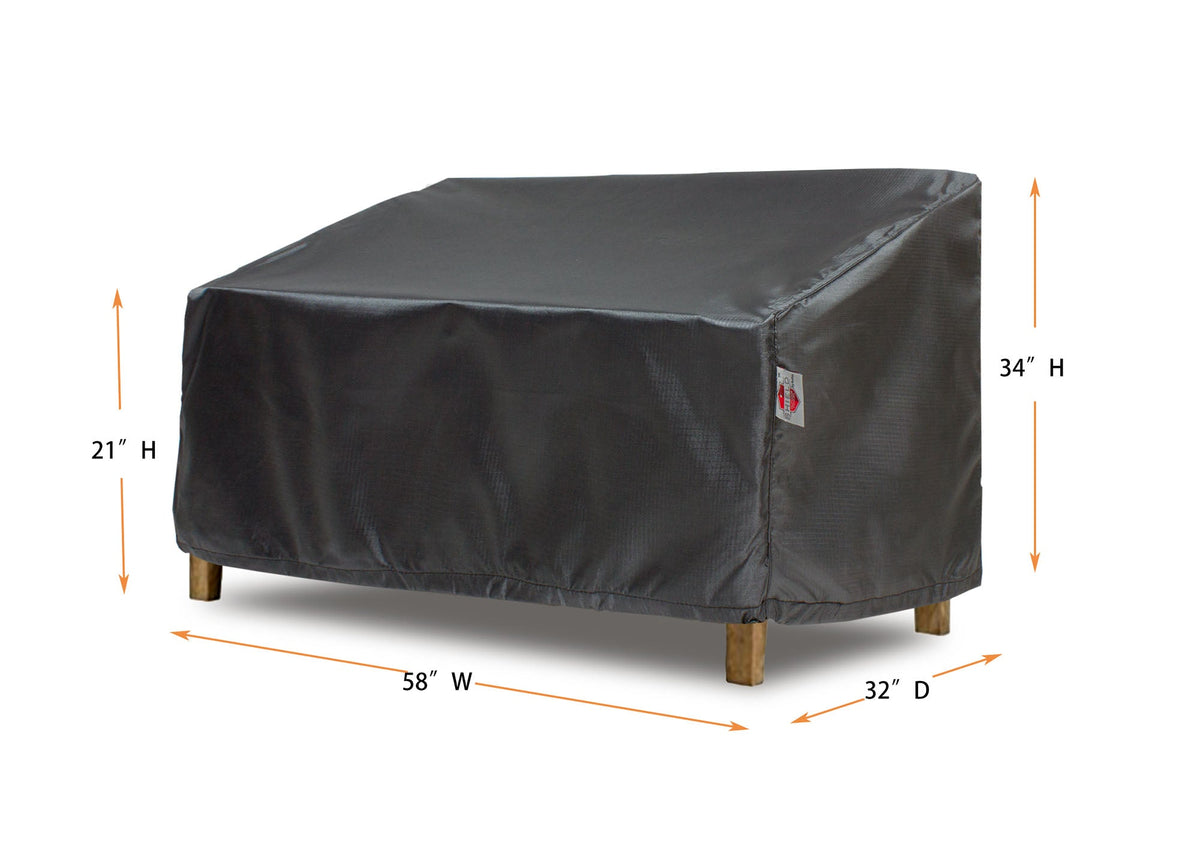 love Small Cover - 58" W x 32" D x 21''/ 34" H - Mercury
